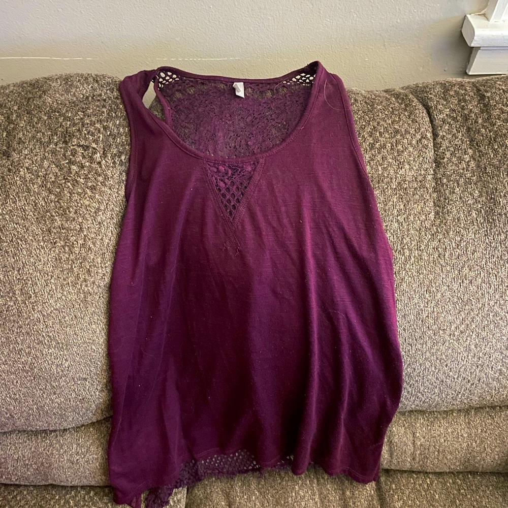 Vanity size medium tank top.